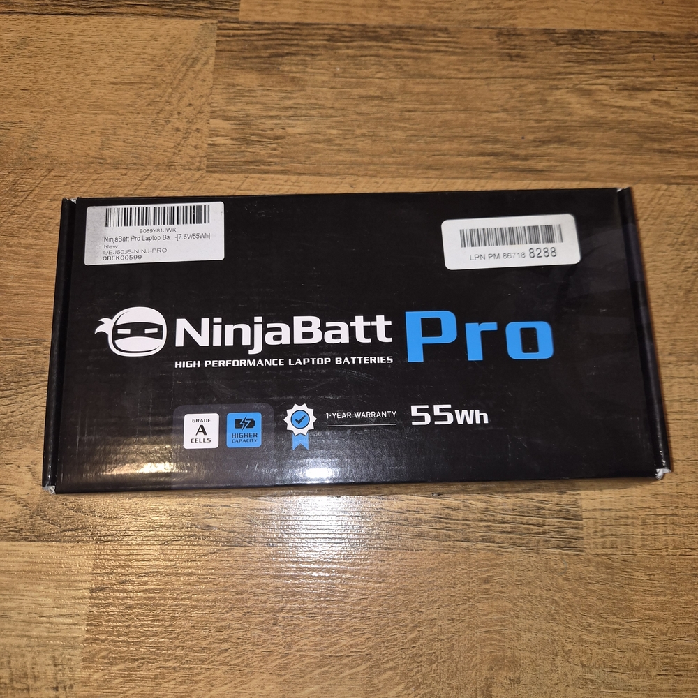 NinjaBatt Pro Laptop Battery 55Wh